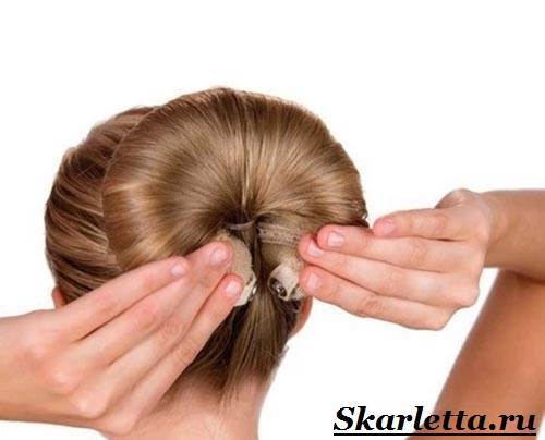 шпилька не шкодить волоссю, не псує структуру локонів;   шпилька успішно може використовуватися на волоссі   середньої довжини   , На довгому волоссі, на   густому волоссі   і на тонких пасмах;   за мінімальний проміжок часу можна створити оригінальну зачіску;   великий перелік   створюваних зачісок   , Це дозволяє жінці кожен день виглядати по новому;   шпилька забезпечує надійну фіксацію зачіски на вулиці, немає необхідності використовувати фіксатори, лаки і косметичні пінки для волосся;   простота застосування - немає необхідності відвідувати спеціальні курси для навчання, всьому можна навчитися в домашніх умовах
