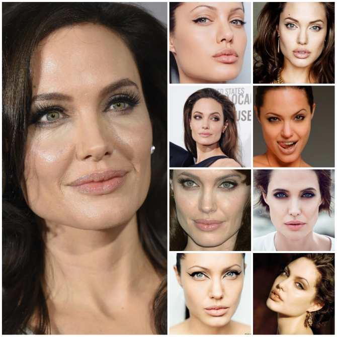 Анджеліну Джолі не можна назвати експериментатором в цій області, але все ж, з роками актриса вважає за краще в своєму блике більше натуральності